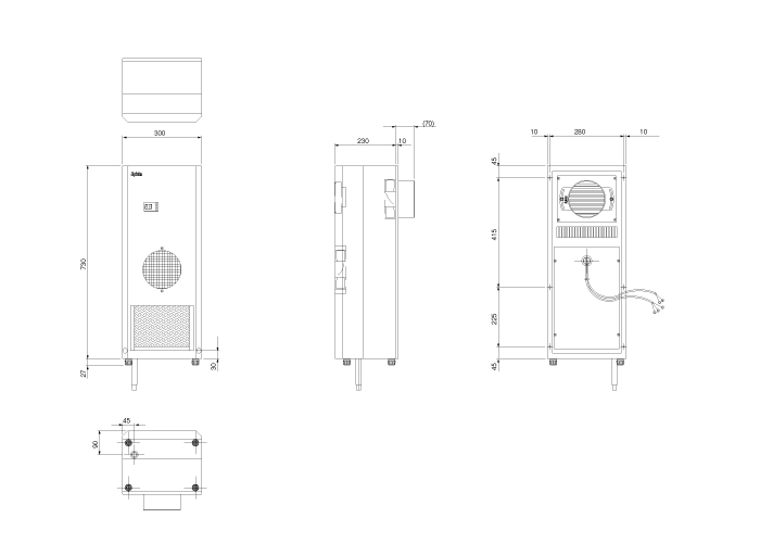 ENC-AR1120L-SUS-2 Dimensions