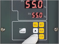 Operations can be carried out properly even with gloves on